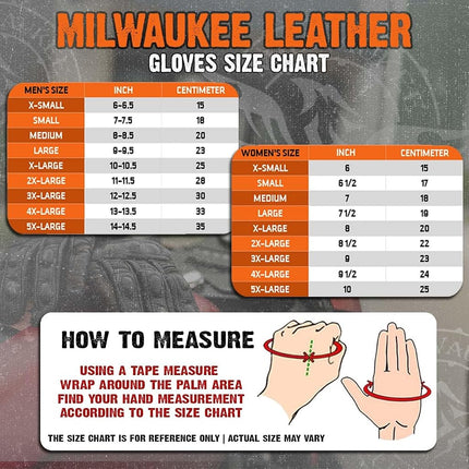 Gants de moto Milwaukee Leather SH247 en cuir noir perforé pour hommes, avec doigts pleins et « articulation ouverte » respirante – Petite taille