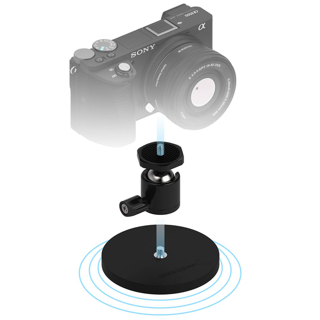 SABRENT Magnetic Camera Mount 88mm - 55KG with 360