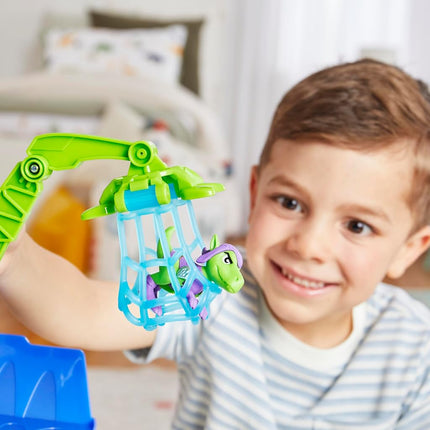 SPIDEY AND HIS AMAZING FRIENDS Marvel Dino Webs Crawler Toy Car Playset, Spider-Man & Goblin Raptor 4 Inch Action Figures, Children Aged 3+