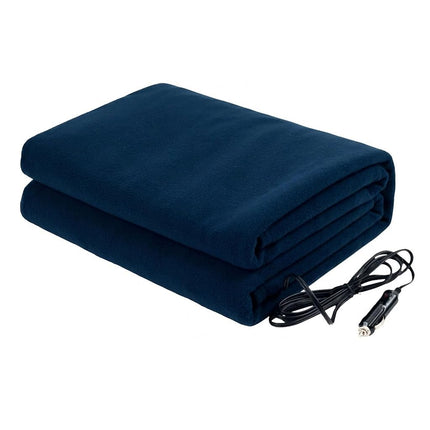 Couverture chauffante électrique à carreaux bleus Stalwart 12 volts pour voiture
