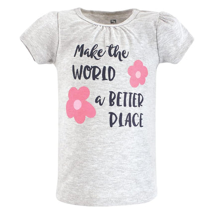 T-shirts à manches courtes Hudson Baby unisexe pour bébé, Be Kind, 6-12 mois