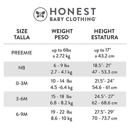 HonestBaby unisex-baby 3-pack Long Sleeve Side-snap Kimono Bodysuits Organic Cotton for Infant Baby Boys, Girls, Unisex, Honestly Pure White, 3-6 Months