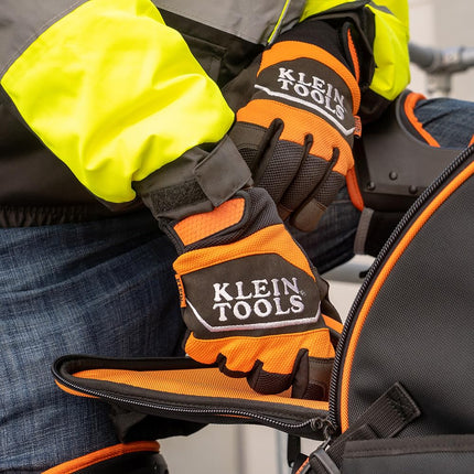 Klein Tools 60620 Guantes de trabajo, guantes térmicos de invierno con forro Thinsulate, resistentes al agua, palmas acolchadas, grandes