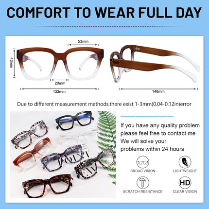 OCCI CHIARI Large +2.0 Reading Glasses for Women Women's Readers (+1.0 +1.25 +1.5 +1.75 +2.0 +2.25 +2.5 +2.75 +3.0）