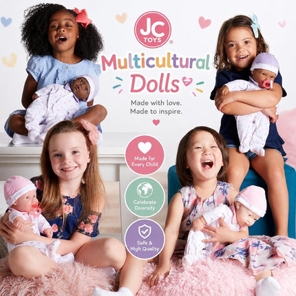 JC Toys, La Baby muñeco bebé niño de 16 pulgadas, cuerpo suave, lavable, azul, con accesorios - Para niños de 12 meses en adelante, diseñado por Berenguer