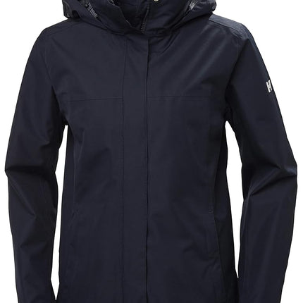 Helly Hansen Womens Aden Rain Jacket, L, Navy