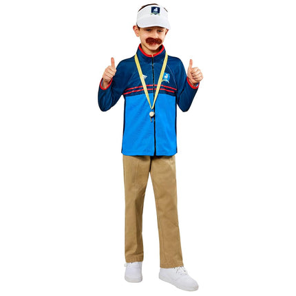 Rubies Ted Lasso kids costume with jacket, visor, 