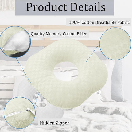 Wuronsa Ear Piercing Pillow with Hole for Cartilage Piercings, CNH Support