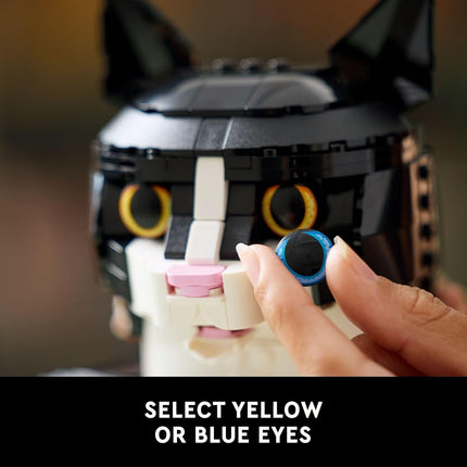 LEGO Ideas Tuxedo Cat, Home Décor, Cat Gift Idea for Animal-Lovers, Cat Lover Gifts, Collectible Model, Creative Activity, Building Set for Adults, 21349