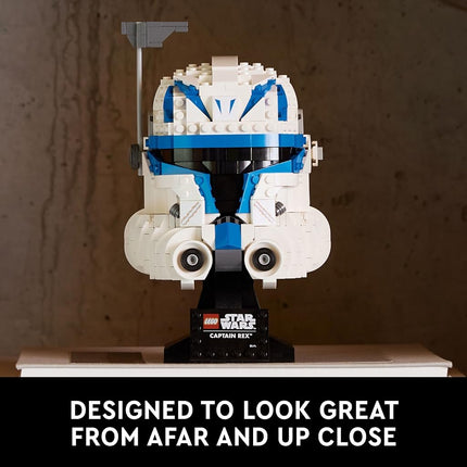 LEGO Star Wars Captain Rex Helmet Set 75349, The Clone Wars Collectible for Adults, 2023 Series Model Collection, Memorabilia Gift Idea, Medium