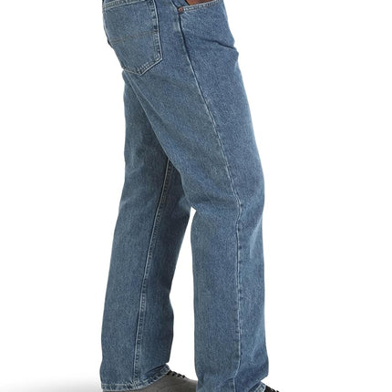 Wrangler Authentics Men's Classic 5-Pocket Relaxed Fit Cotton Jean, Vintage Stonewash, 54W x 32L