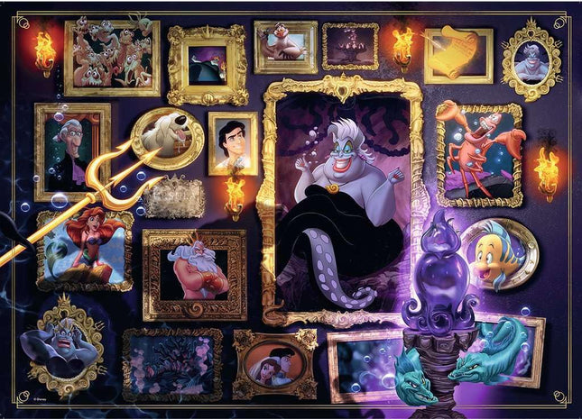 Ravensburger Disney Villainous Ursula Little Mermaid Jigsaw Puzzle for Adults and Kids Age 12 Years Up - 1000 Pieces