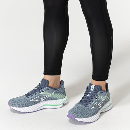 Mizuno Femme Wave Inspire 21 D Femme, Tradewinds-white, 7 Large