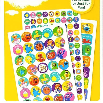 Libro de pegatinas de Plaza Sésamo con más de 400 divertidas y de recompensa (Paquete de 2)