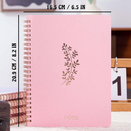 MGGAO A5 Spiral Notebooks, 5 Pack Lined Journal Notebook