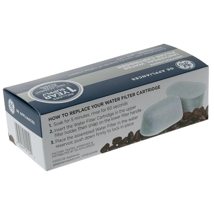 GE Appliances Activated Carbon Coffee Filters|Remove Chlorine, Calcium, and Other impurities from The Water | Universal Fit | 6 Pack