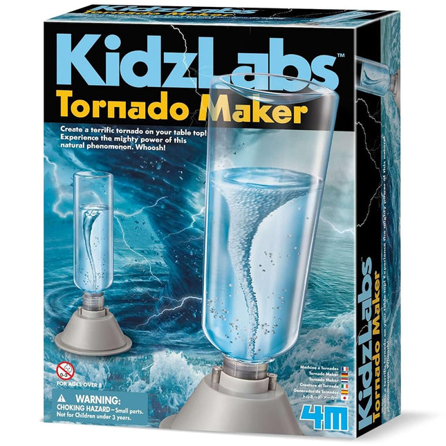 4M KidzLabs Tornado Maker Kit, Build Your Own Spinning Water Vortex