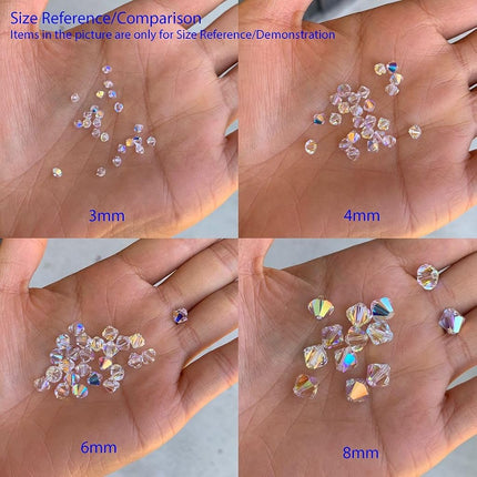200 unidades de auténticas cuentas sueltas de cristal Preciosa facetadas de 4 mm (0,16 pulgadas) con forma de bicono pequeño, color naranja solar, compatibles con cristales de Swarovski para hacer joyas Pre-B412