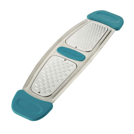 Râpe multi-usage en acier inoxydable Rachael Ray 47901, bleu agave