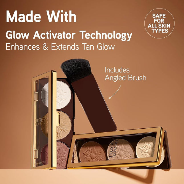 Physicians Formula Bronze Booster Highlight & Contour Palette, Matte Sculpting Palette, 0.3 Ounce