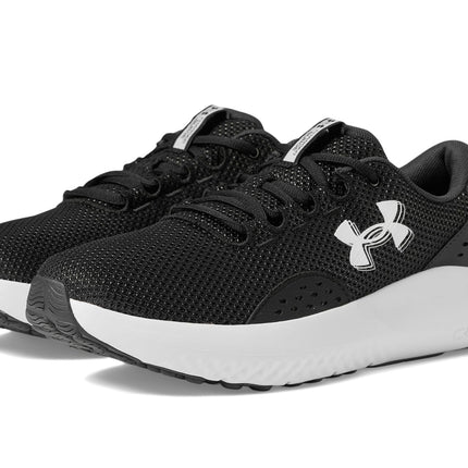Under Armour Men's Charged Surge 4 Sneaker, (002) Black/Anthracite/White, 8.5 X-Wide