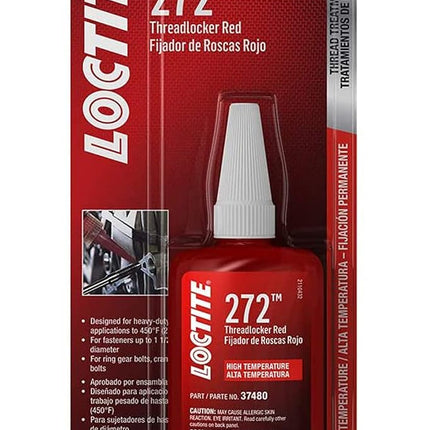 Loctite 37480 272 Red High Temperature Threadlocker Bottle - 36 ml