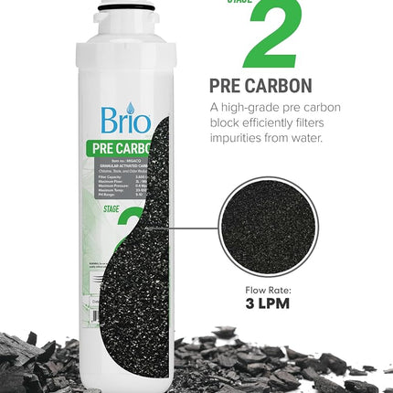 Brio MIGACQ Water Filter, Polypropylene, White