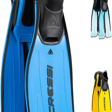 Cressi Rondinella Snorkeling Fins - Blue, Size 47 - 48