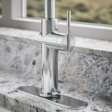 KOHLER 22976-CP Crue Pull-Out Single-Handle Kitchen Sink Faucet, Polished Chrome
