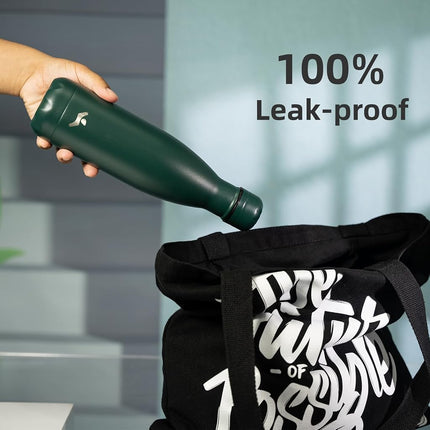 Konokyo Insulated Water Bottles,17oz Double Wall Stainless Steel Vacumm Metal Flask for Sports Travel,Army Green