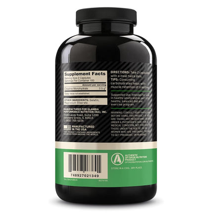 Optimum Nutrition Creatine 2500mg, 200 Capsules