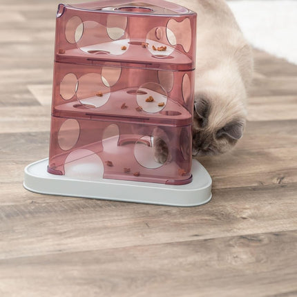 Trixie Cheese Tower Interactive Cat Toy, Enrichment Toys for Indoor Cats