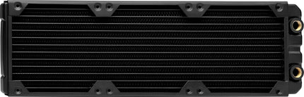 Radiador de refrigeración por agua Corsair Hydro X Series, XR5 de 360 mm (soportes triples para ventiladores de 120 mm, fácil instalación, construcción de cobre de primera calidad, poliuretano, guías integradas para tornillos de ventilador), negro