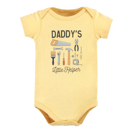 Hudson Baby Baby Cotton Bodysuits, Construction Work, Newborn