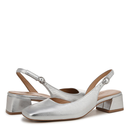 Naturalizer Women's Jayla Pump, Silver Metallic, 6 UK