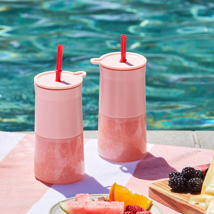 Rabbit Frozen Cocktail Silicone Tumbler, Set of 2, Pink (5274490)