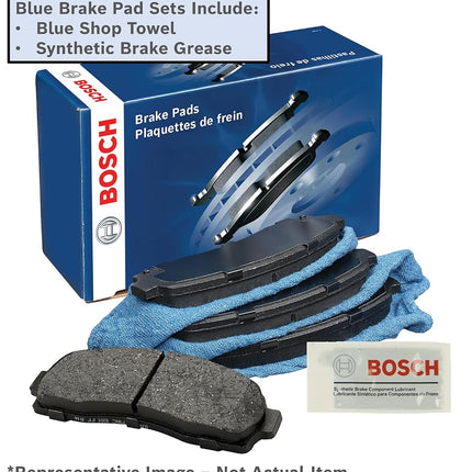 BOSCH BE1211 Blue Ceramic Disc Brake Pad Set - Compatible With Select Pontiac Vibe; Scion iM, tC; Toyota Corolla iM, Matrix, Mirai, RAV4; FRONT