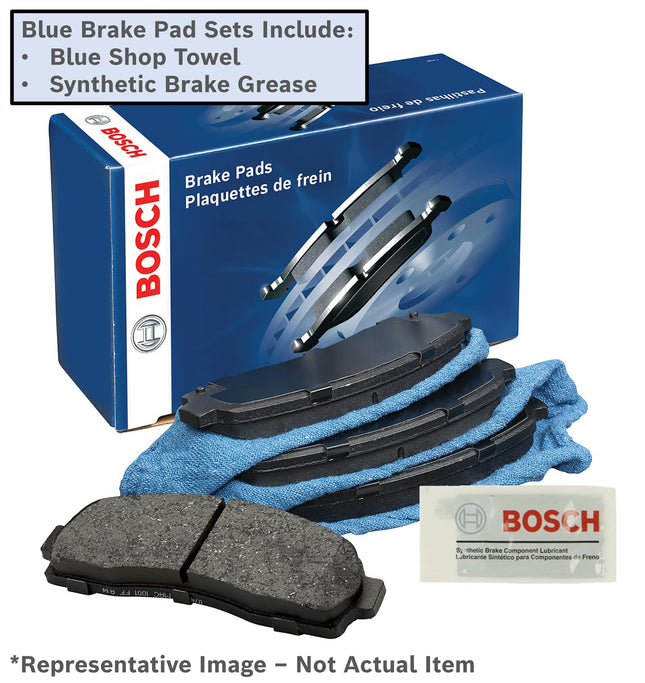 BOSCH BE1041 Blue Semi-Metallic Disc Brake Pad Set - Compatible With Select Infiniti QX56; Jeep Commander, Grand Cherokee; Nissan Armada, Titan; REAR