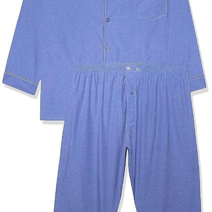 Hanes Men's Woven Plain-Weave Pajama Set