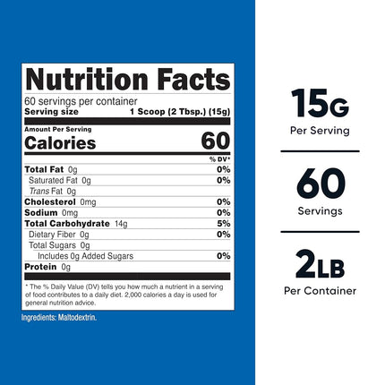 Nutricost Maltodextrin Powder 2 Pounds - Gluten Free, Non-GMO [Health and Beauty]