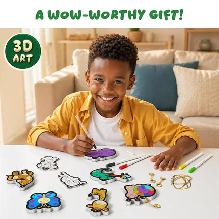 Skillmatics Aqua Puffs - Mess-Free Painting 3D Art & Craft Kit for Kids
