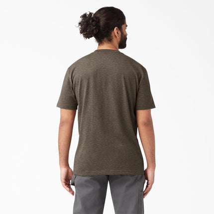 Dickies Men's Heavyweight Crew Neck Short Sleeve Tee, Chocolate Brown, 3X-Large Big