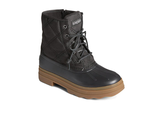 Sperry Women's Saltwater 2.0 Rain Boot, Black Nylo
