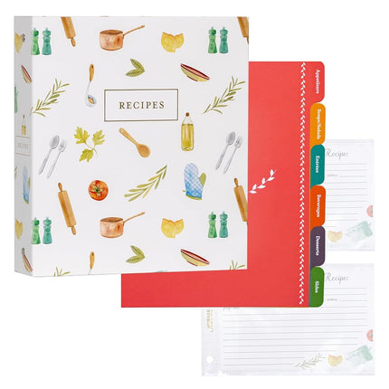 Jot & Mark 3 Ring Recipe Binder 8.5" x 11" | Full-