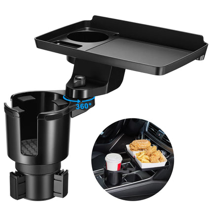 This Hill 2 Pack Cup Holder Tray for Car, 2 in 1 D