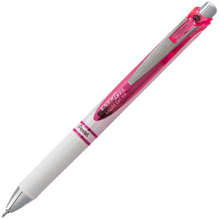 Pentel EnerGel Pearl Deluxe RTX Bolígrafo de gel líquido, 0.5mm, trazo fino, punta de aguja, tinta negra, caja de 12 (BLN75PWP-A) de Pentel