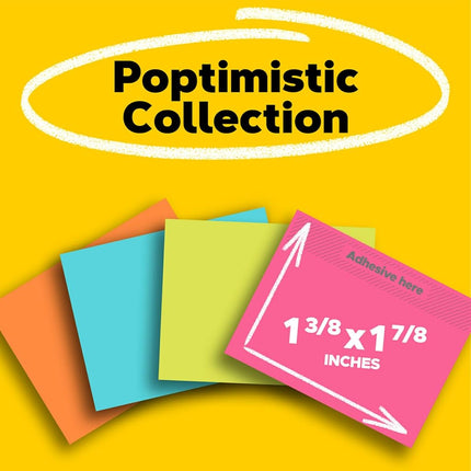 Post-it Notes 653AN Original Pads in Cape Town Colors, 1 1/2 x 2, 100-Sheet (Pack of 12)