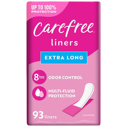 Protectores diarios Carefree Acti-Fresh con forma anatómica, protección flexible que se adapta a tu cuerpo, largos, 112 unidades (paquete de 1)