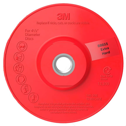 3M™ Disc Back-up Pad Ribbed, 88655, Extra Hard, Re