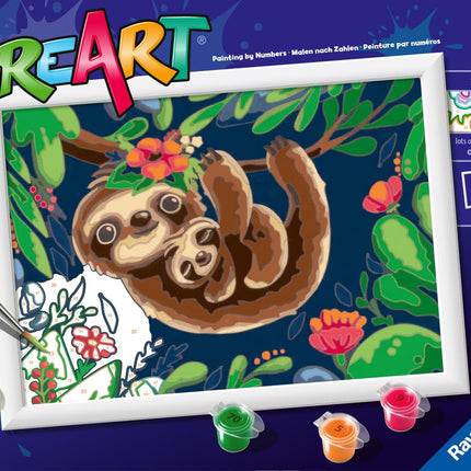 Ravensburger CreArt Sweet Sloths Paint by Numbers 